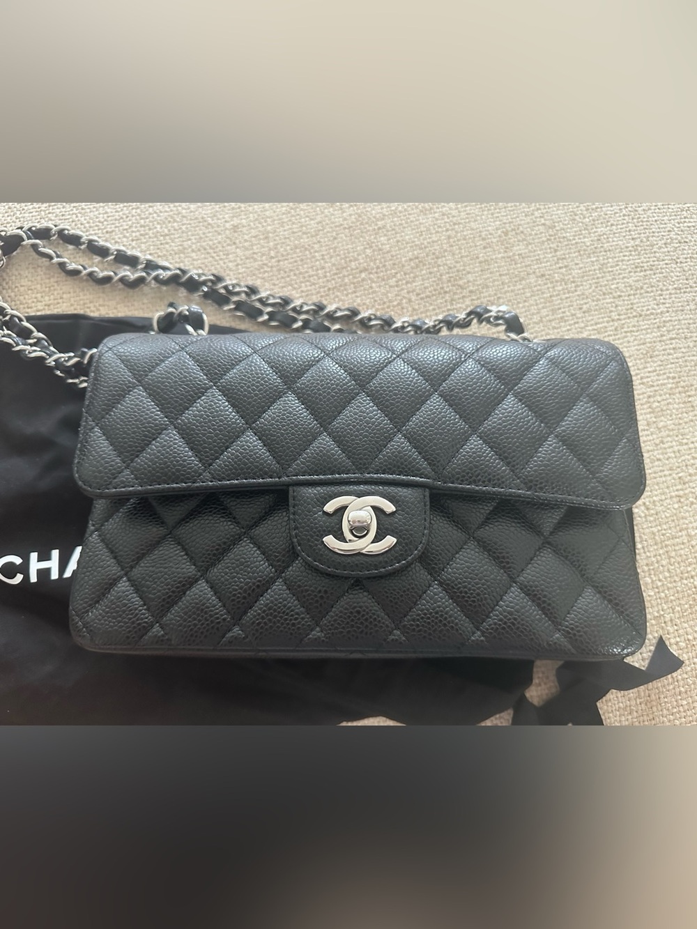 CHANEL double flap small